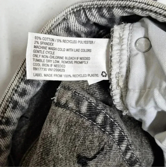 Ava Viv Womens Plus Size Bermuda Shorts 24W 26W 28W 30W Acid Wash High-Rise Raw - Picture 5 of 6